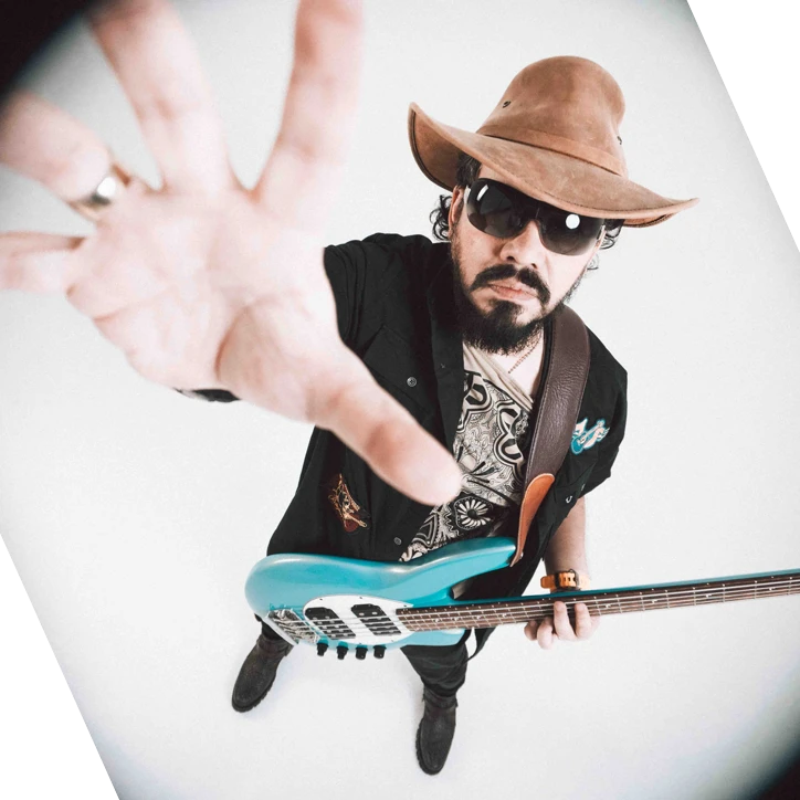 icono del bajista de la banda dr. bass